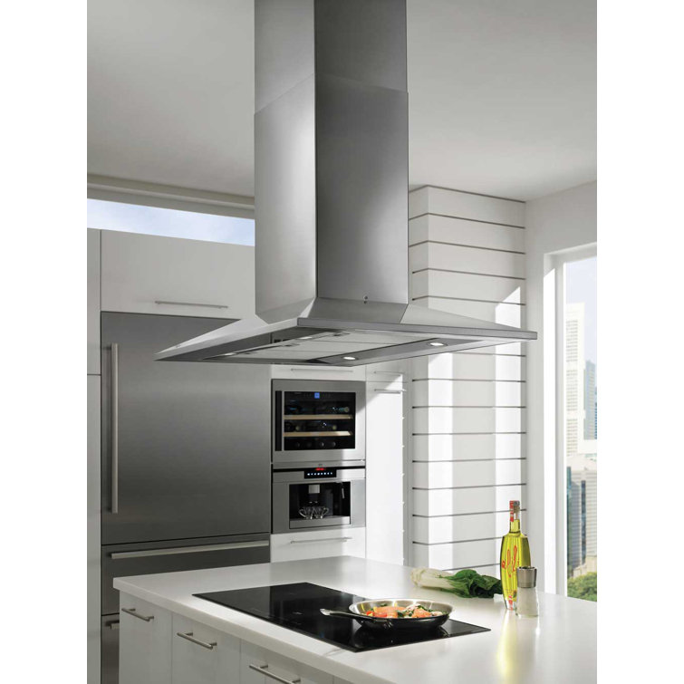 Faber Dama Isola 36 Inches 600 Cubic Feet Per Minute CFM Convertible